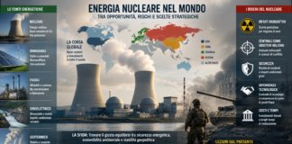 Energia nucleare nel mondo: corsa globale tra sicurezza, rischi militari e alternative energetiche Energia nucleare nel mondo (immagine generata con l'AI con prompt di VicenzaPiù)