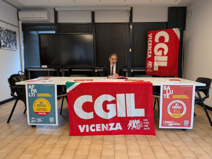 Giancarlo Puggioni segretario regionale CGILa Vicenza cgil vicenza