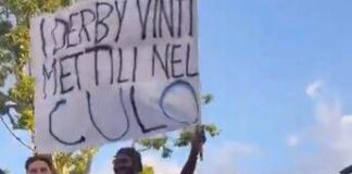 “I derby mettili nel c…”: Procura Figc apre fascicolo su striscione anti-Milan di Thuram nella festa scudetto dell’Inter
