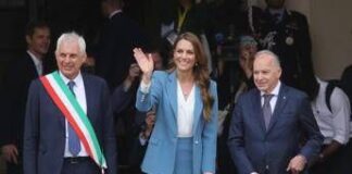Kate è arrivata a Reggio Emilia, è il suo primo viaggio all’estero dopo la malattia