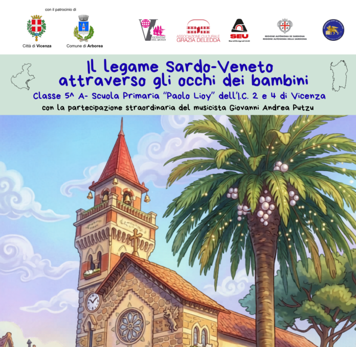 Locandina Gemellaggio Vicenza - Arborea legame Vicenza-Sardegna