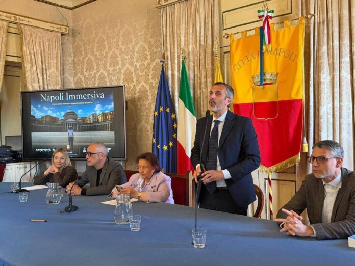 Napoli, presentato oggi al Comune il primo gemello digitale immersivo multi-piattaforma della città