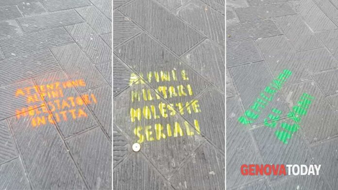 Scritte contro Alpini - Foto Francesco Li Noce GenovaToday-2 montecchio alpini