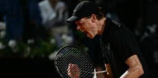 Sinner più forte della pioggia, Medvedev ko in tre set e due giorni: è finale a Roma