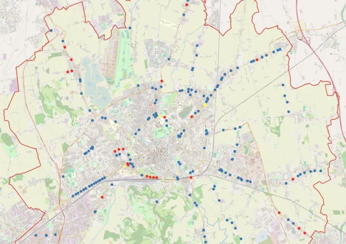 attraversamenti pedonali vicenza mappa