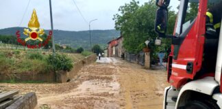 Maltempo nel Vicentino: frana a Brendola, chiusa via Dante Alighieri. Interventi dei Vigili del Fuoco in tutta la provincia Brendola frana