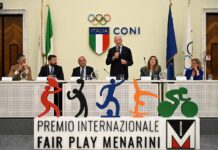 Buonfiglio: “Il Coni è orgoglioso del premio Fair Play Menarini”