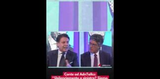 Conte ad AdnTalks: “Sbilanciamento a sinistra? Siamo progressisti che parlano al Paese”