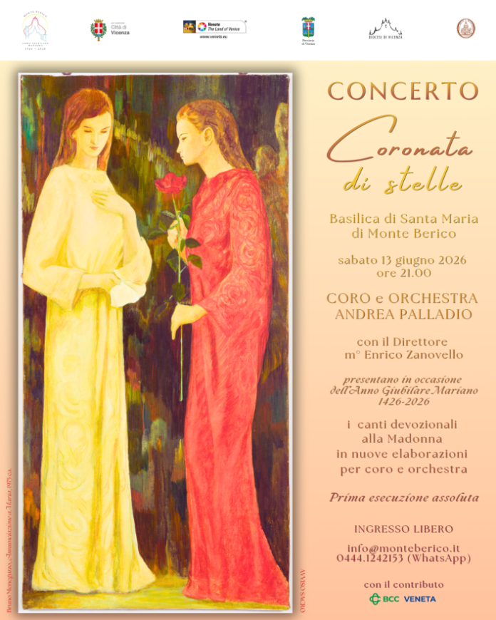 Coronata di stelle a Monte Berico- Coro e Orchestra Andrea Palladio in concerto per l’Anno Giubilare Mariano Coronata di stelle a Monte Berico- Coro e Orchestra Andrea Palladio in concerto per l’Anno Giubilare Mariano