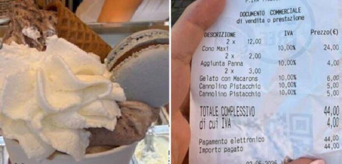 “Due gelati 44 euro”, la denuncia di una turista americana a Roma