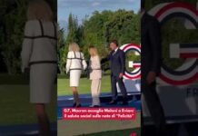 G7, Macron accoglie Meloni a Evian: il saluto social sulle note di “Felicità”