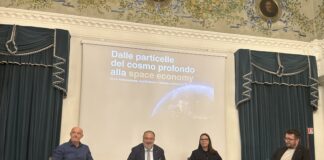 “Dalla Lana alla Luna a Schio”: Fabrello, Bogo, Marigo e Lanaro lanciano “L2 Summit” che unisce impresa e spazio L2 Summit. Dalla Lana alla luna, la presentazione. Da sx a dx: Andrea Lanaro – CEO di Alca Technology, Luca Fabrello - COO del Distretto Scienza e Tecnologia, Curatore e Direttore di L2L Summit, Cristina Marigo - Sindaca di Schio, Davide Bogo - Presidente del raggruppamento Alto Vicentino di Confindustria