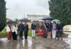 Inaugurata a Castelnovo la panchina rossa contro la violenza sulle donne: presente anche una delegazione dal Brasile Panchina rossa