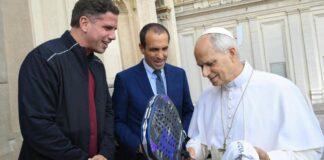 Italy Major Premier Padel, il presidente Fip Luigi Carraro e Paquito Navarro ricevuti da Papa Leone XIV