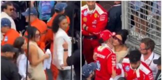 Kim Kardashian a Montecarlo, ‘ruba’ asciugamano ad Antonelli e bacia Hamilton Kim Kardashian a Montecarlo, ruba asciugamano ad Antonelli e bacia Hamilton