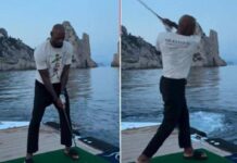 LeBron James versione golfista a Capri, le vacanze italiane della superstar