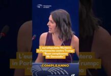 L’eurodeputata Montero in Parlamento contro Trump: “Buon compleanno Mr Genocidio”