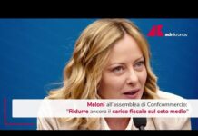 Meloni a Confcommercio: “Obiettivo ridurre carico fiscale su ceto medio”