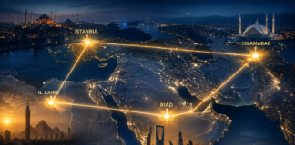 Patto di Maometto in Medio Oriente, Arabia Saudita guida l’alleanza sunnita che sfida i vecchi equilibri Patto di Maometto (immagine generata dall'AI su prompt ViPiu.it)