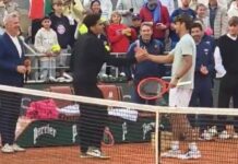 Roland Garros, la semifinale non si gioca? Cobolli si allena con un tifoso sul Centrale