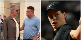Ronaldo parla con Bocelli di… Sinner: “Sono geloso di te e lui, lo amo”