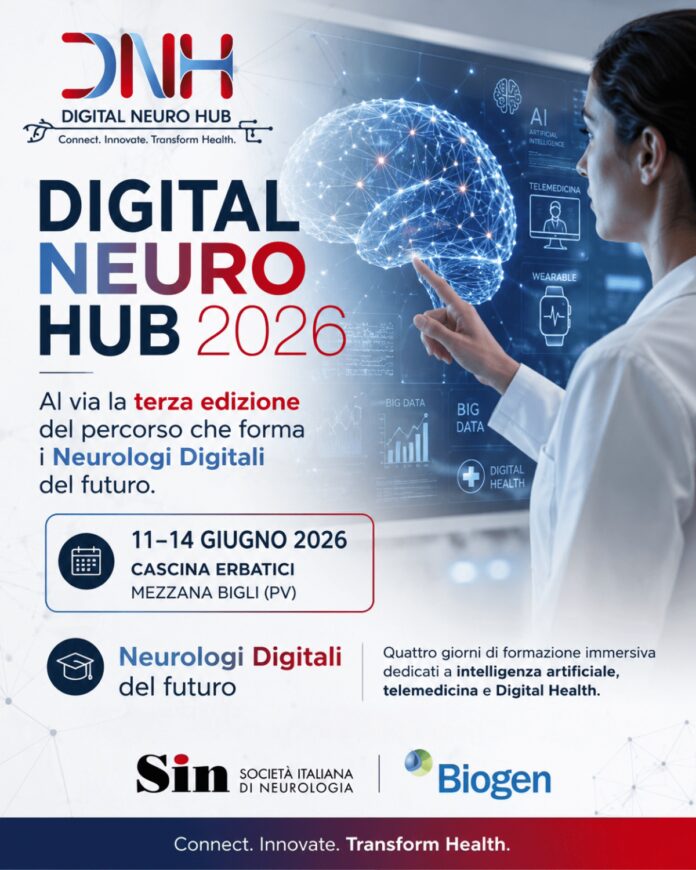Sanità: Pavia, al via il terzo Digital Neuro Hub di Sin per formare i ‘neurologi digitali’ di domani