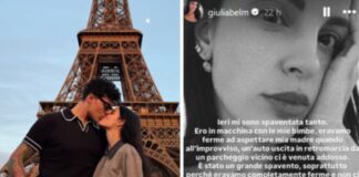 Stash, la compagna Giulia Belmonte: “Ero con le mie figlie, un’auto ci è venuta addosso”