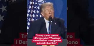 Trump tuona contro i Democratici: “Vogliono le mutilazioni transgender sui nostri bambini”
