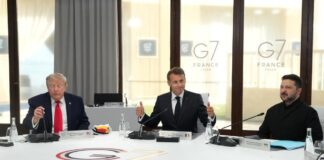 Ucraina, al G7 trilaterale Trump-Zelensky-Macron. Il tycoon: “Russia deve trattare”