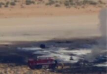 Usa, bombardiere B-52 si schianta dopo il decollo in California
