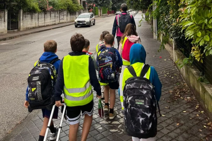 Vicenza alunni pedibus vicenza mobilità sostenibile
