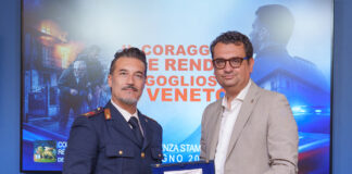 Salva da incendio coppia di anziani nel Vicentino: poliziotto premiato in Regione salva anziani incendio vicentino manuel geremai
