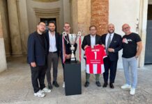 Vicenza calcio a cinque, incontro con l’amministrazione comunale per la vittoria del campionato di serie D e promozione in C2 vicenza calcio a cinque loggia del capitaniato