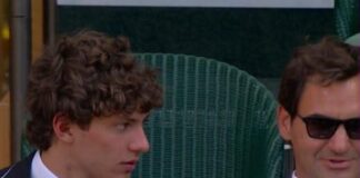 Antonelli a Wimbledon, giornata nel box ‘reale’ con Federer