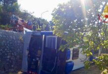 Autobus finisce fuori strada, morto un passeggero e due feriti vicino Formia