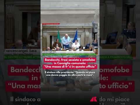 Bandecchi, frasi sessiste e omofobe in Consiglio comunale: “Una massa di fr*ci in questo ufficio”