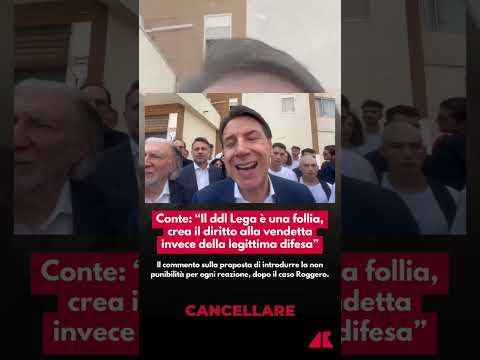 Caso Roggero, Conte: “Ddl Lega una follia, diritto alla vendetta invece di legittima difesa”