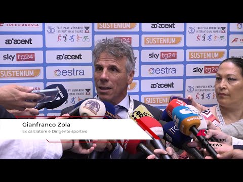 Fair Play Menarini, Zola: “Onorato del premio, se lavori correttamente risultati arrivano”