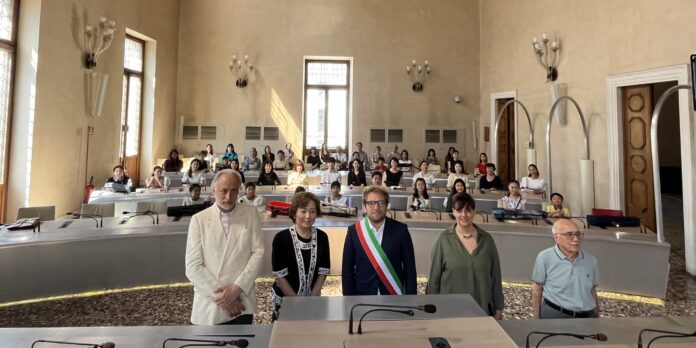 musicisti giapponesi in visita a Vicenza musicisti giapponesi in visita a Vicenza