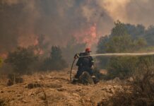 Incendio a Creta, morti due vigili del fuoco