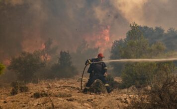 Incendio a Creta, morti due vigili del fuoco