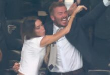 Inghilterra segna e Victoria Beckham questa volta… esulta
