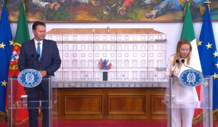 Italia-Portogallo, Meloni: “Oltre 10 anni da ultima visita, rilanciamo relazioni”