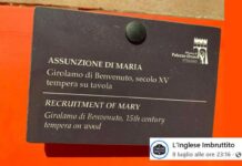 La Madonna ‘assunta’… ma al lavoro: il refuso al museo di Pitigliano diventa un caso virale