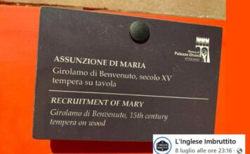 La Madonna ‘assunta’… ma al lavoro: il refuso al museo di Pitigliano diventa un caso virale
