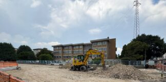 Vicenza, lavori per la realizzazione di una piazza di fronte alla scuola Ghirotti Scuola Ghirotti Vicenza