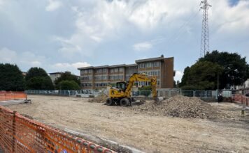 Vicenza, lavori per la realizzazione di una piazza di fronte alla scuola Ghirotti Scuola Ghirotti Vicenza