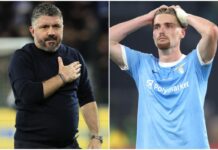 Lazio, Gattuso litiga con Taylor e lo caccia dall’allenamento