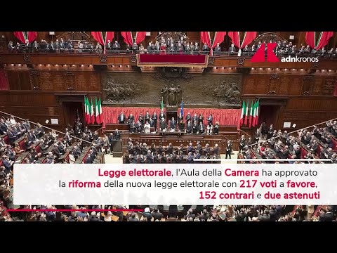Legge elettorale, Camera approva la riforma