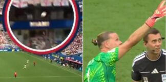 Norvegia-Inghilterra, svista choc su gol Bellingham: pallone colpisce cavo telecamera